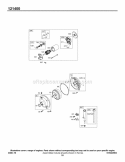Electric Starter Gear Reducer Group Oil Group Diagram and Parts List for  Briggs and Stratton Engine